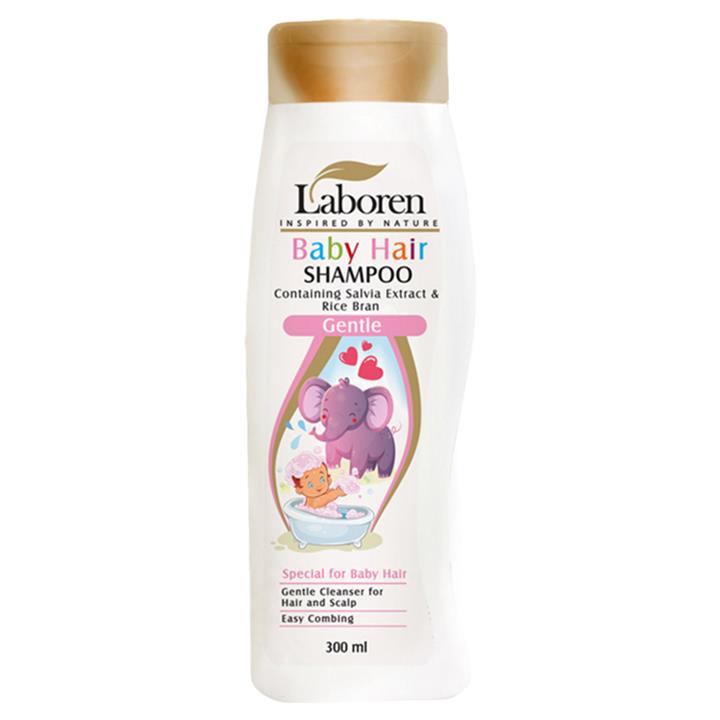 شامپو بچه لابورن حاوی عصاره مریم گلی حجم 300 میل Laboren Gentle Baby Hair Shampoo 300ml